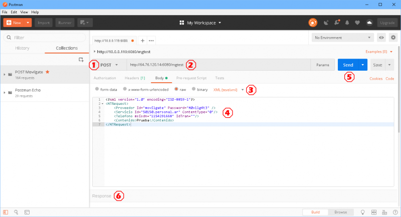 Wiki Movilgate - Uso de herramienta Postman® para realizar pruebas